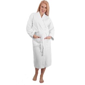 SALBAKOS - Kimono Robe for Men & Women - 100% Turkish Cotton Robe for Spa & Hotels, Absorbent & Comfy | (With & Without Hood) in Saudi Arabia