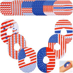 30 PCS Adhesive Patches Compatible with Dexcom G7 Waterproof Sweatproof Flexible Tape Patches Pre-Cut US Flag CGM Sensor Long Stay Patch for Dexcom G7 Glucose Monitor Protection in Saudi Arabia