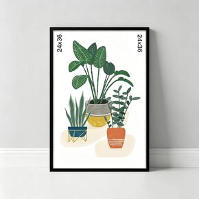 24x36 Black Flat Profile Wall Photo Frame, Versatile Mountable Frame for Posters, Art Prints, Photos, Home, Bedroom, Living Room, Office Decor in Saudi Arabia