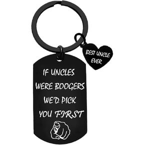 Funny Uncle Keychain Father’s Day Presents Uncle Gifts From Niece Nephew Christmas Birthday Gift for Uncle If Uncles Were Boogers We’d Pick You First in Saudi Arabia