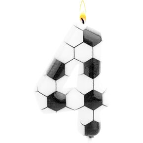 Soccer Birthday Candle, Number Cake Candles Football Cake Decorations for Boys Girls Birthday Celebration Sport Party Supplies (Number 6) in Saudi Arabia