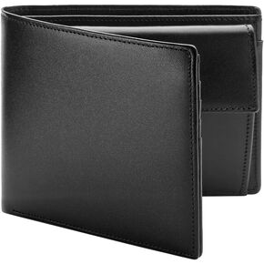 Best Italian Genuine Leather Thin Bifold Wallet Credit Card Holder for Men with Coin Pocket Minimalist Wallet in Kuwait