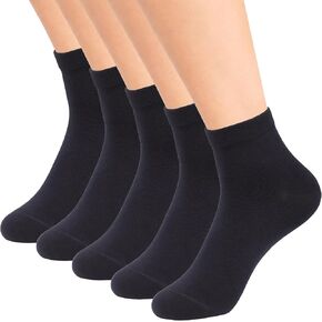 Mens Ankle Socks 5 Pairs Cotton Thin Athletic Socks Breathable Moisture Wicking Casual Socks, Size 6.5-9.5 & 9.5-11 in Saudi Arabia
