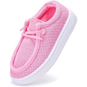 BMCiTYBM Toddler Boys Girls Loafers Shoes Breathable Mesh Casual Boat Lightweight Slip-On Sneakers with Elastic Laces Non-Slip Soft Sole Walking Shoes in Saudi Arabia
