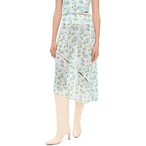 House of Sunny Women's Hydrangea Asymmetric Mesh Skirt in Saudi Arabia
