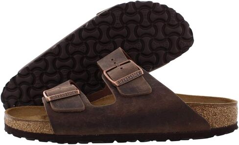 Birkenstock Unisex Arizona, Habana Leather, 38 in Saudi Arabia