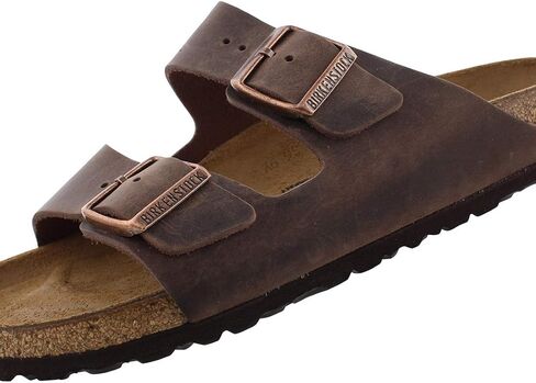 Birkenstock Unisex Arizona, Habana Leather, 38 in Saudi Arabia