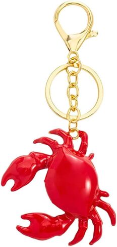 COLORFUL BLING Lobster Keychain Cute Red Crayfish Crab Keychain Ocean Life Beach Keyring in Saudi Arabia