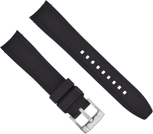 Ewatchparts 21MM RUBBER WATCH BAND STRAP COMPATIBLE WITH ROLEX DATEJUST 41, DAY DATE 2, DEEP SEA BLACK in Kuwait