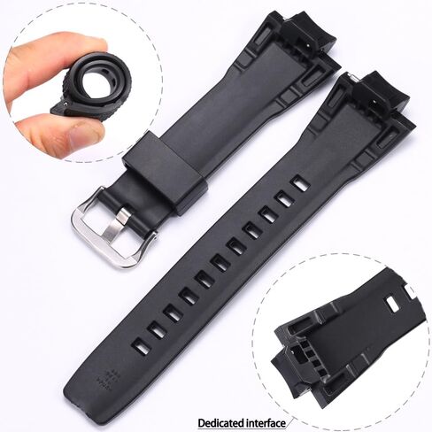 WRISTARMOR Resin Watchband Compatible with Caiso G-Steel GST-B400 GSTB400 Mens Watch strap Sport Waterproof Replacement Bracelet in Saudi Arabia