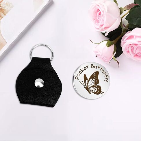 Butterfly Themed Gifts Butterfly Keychain Cute Animal Pocket Hug Token Emotional Support Gift Small Christmas Stocking Stuffers for Butterflys Lovers Boyfriend Girlfriend Son Daughter Best Friend in Saudi Arabia