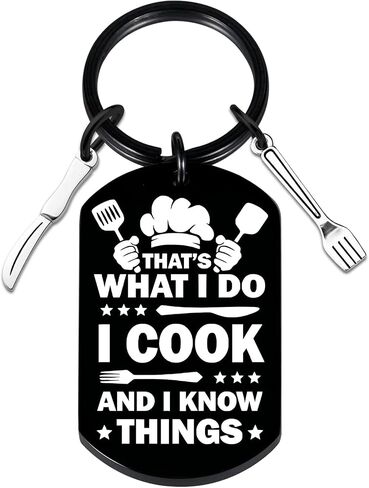 Chef Gifts For Men Unique Gift For Chefs Grilling Men Unique Dad Cooking Gifts For Fathers Day Birthday Cool Chef Cooking Accessories For Men Best Gifts For Men Who Like To Cook Chef Keychain For Men in Saudi Arabia