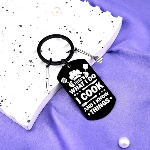 Chef Gifts For Men Unique Gift For Chefs Grilling Men Unique Dad Cooking Gifts For Fathers Day Birthday Cool Chef Cooking Accessories For Men Best Gifts For Men Who Like To Cook Chef Keychain For Men in Saudi Arabia