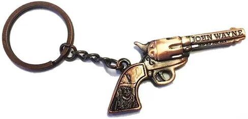 Mid-South Products John Wayne Keychain, Copper Pistol Design, Western Collectible Accessory in Kuwait