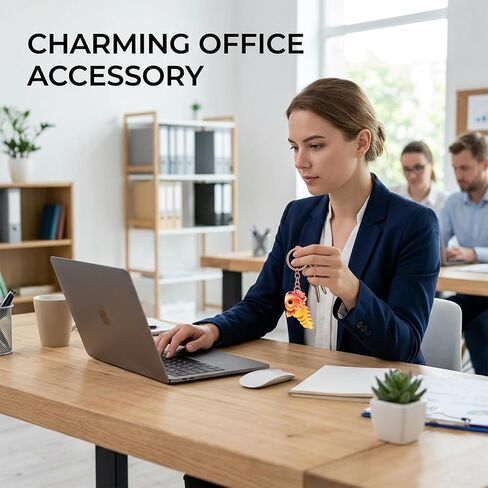 4-Piece 3.3inch 3D Axolotl Collection, Whimsical Animal Keychain Set, 3D Printed Axolotl Keychain,PLA Material 3D Printed Keychain in Saudi Arabia