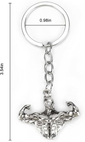 Fitness Keychain, Body Building Keychain, Modern Key Holder for Gym Enthusiasts, Funny Keychains for Men, Motivational Body Building Gifts for Bodybuilders and Gym Lovers in Kuwait
