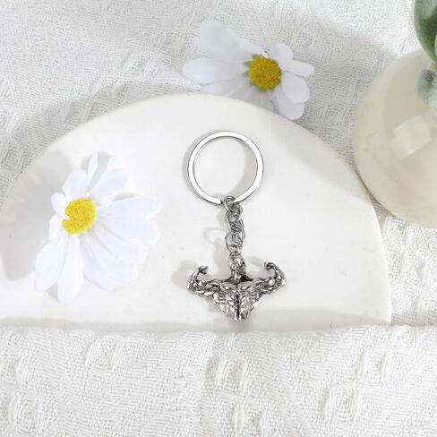 Fitness Keychain, Body Building Keychain, Modern Key Holder for Gym Enthusiasts, Funny Keychains for Men, Motivational Body Building Gifts for Bodybuilders and Gym Lovers in Kuwait