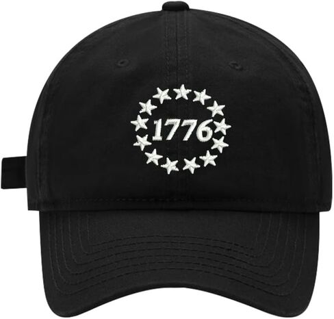 Mens Baseball Caps Embroidered US Stars 1776 Adjustable Dad Hat Washed Cotton in Kuwait