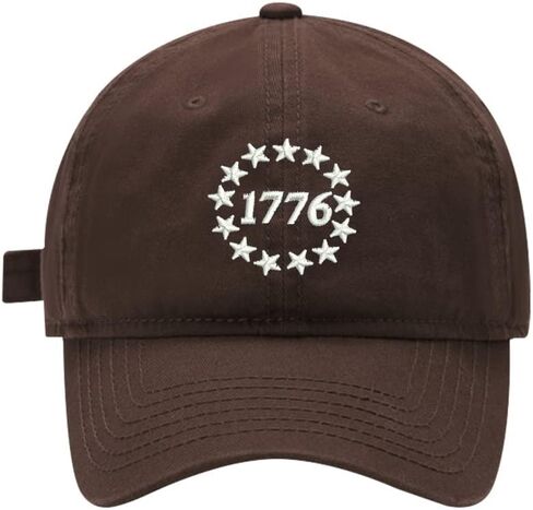 Mens Baseball Caps Embroidered US Stars 1776 Adjustable Dad Hat Washed Cotton in Kuwait