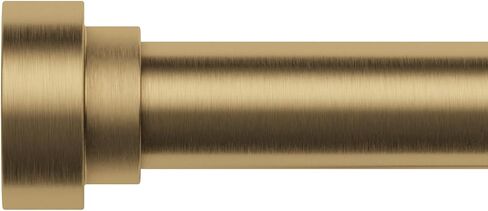 Hei!Dear Gold Curtain Rods 36 to 88 Inch, Brushed Warm Gold 1" Adjustable Heavy Duty Brass Curtain Rods for Windows,Decorative Window Treatment Rod with Solid Aluminum Finials for Living Room Bedroom in Saudi Arabia
