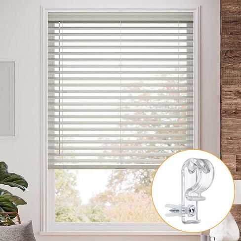 4 Sets Curtain P Clip, Blind Cord Holder, Clear Saftey Chain Retainer and Cord Guide, Fixation Hook Bead Chain Tension Device with Screws for Roller Vertical and Roman Shades in Saudi Arabia