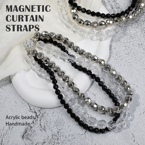 KVI Magnetic Curtain Tiebacks 2PCS Pearl for Bedroom/Living Room in Kuwait