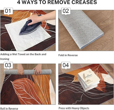 Mid Century Modern Runner Rug 3x8 ft, Abstract Woman Face Leaves Washable Hallway Runner Rug, Non-Slip Low Pile Minimalist Boho Carpet for Entryway, Bedroom, Laundry Room, Indoor Home Decor C1&-223 in Kuwait