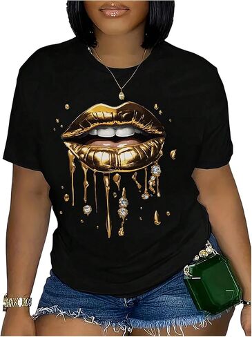 RoseSeek Women's Vintage Graphic Tees Crew Neck Short Sleeve T Shirts Y2k Streetwear Summer Tops in Saudi Arabia