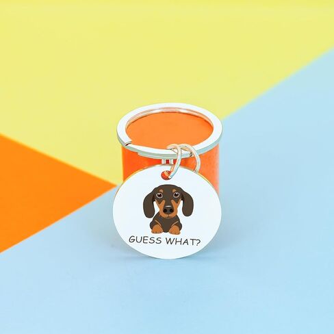 Dachshund Gifts Dog Lovers Gifts for Women Dachshund Keychain Funny Cute Weiner Dog Gift for Women Doggie Owner Gift Ideas Doggie Theme Bag Purse Charm Car Accessories in Saudi Arabia