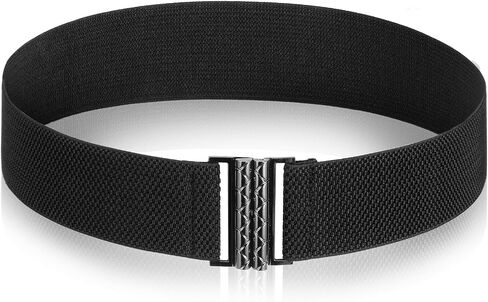 SynHHergyx Wide Stretchy Belt for Women Black Vintage Elastic Waist Belts for Dresses Adjustable Cinch Belts Muticolored Ladies Dress Buckle Belt in Kuwait