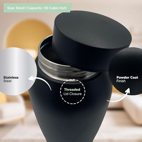 Custom Funny Dark Humor Stainless Steel Cremation Urn for Ashes, Small Kindred Family Sharing Urn for Remains, I Might Be Dead But I Can Still Design, Boot, Black in Saudi Arabia