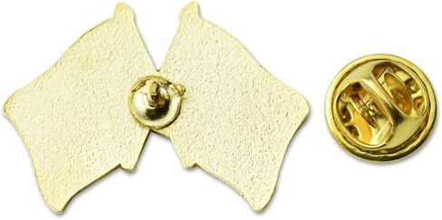 American and Navy Crossed Flags Enamel Lapel Pin 1" in Saudi Arabia