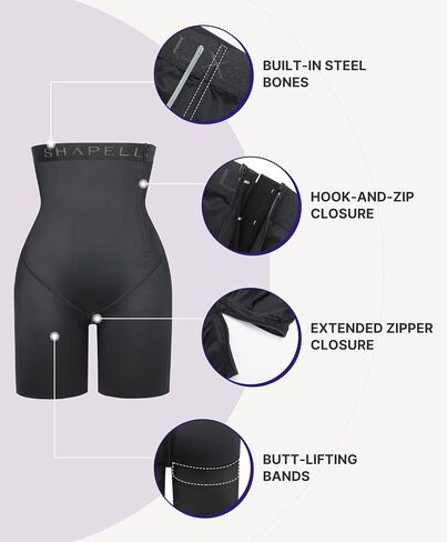 SHAPELLX Plus Size Shapewear for Women Tummy Control Fajas Body Shaper Short Fajas Colombianas Moldeadoras Bodysuit 3XL in Kuwait