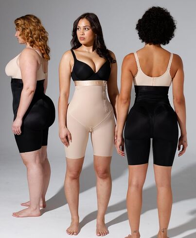 SHAPELLX Plus Size Shapewear for Women Tummy Control Fajas Body Shaper Short Fajas Colombianas Moldeadoras Bodysuit 3XL in Kuwait