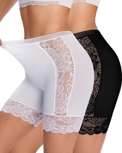Women's Cooling Slip Shorts for Under Dresses Breathable Lace Sexy Anti Chafe Thigh Society Cooling Shorts in Saudi Arabia