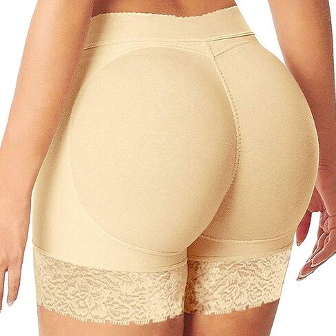 Womens Seamless Butt Lifter Padded Lace Panties Hip Enhancer Boyshort Underwear for Dresses Jeans in Kuwait