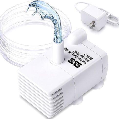 Automatic Small Sump Pump with Water Sensor, 5 FT Lift 55 GPH 115V/230V Mini Condensate Pump with Float Switch, Water Removal for Dehumidifier, Air Conditioner, Ice Maker, Basement, Auto On Off in Kuwait