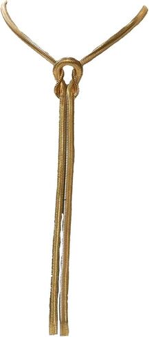 Jewelry Collection Women's Tara Knotted Snake Chain Long Y Lariat Necklace in Kuwait