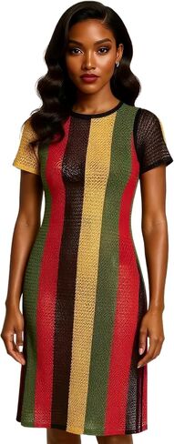 CRAZY Lizard Rasta Fishnet Maxi Dress Sexy Swim Cover Up Jamaican Dress Reggae Women Beach Cover Up in Kuwait