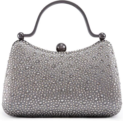 Lady Couture ARIA Double Metal Handles Dazzling Evening Bag in Saudi Arabia