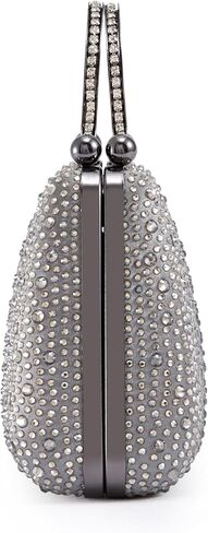 Lady Couture ARIA Double Metal Handles Dazzling Evening Bag in Saudi Arabia
