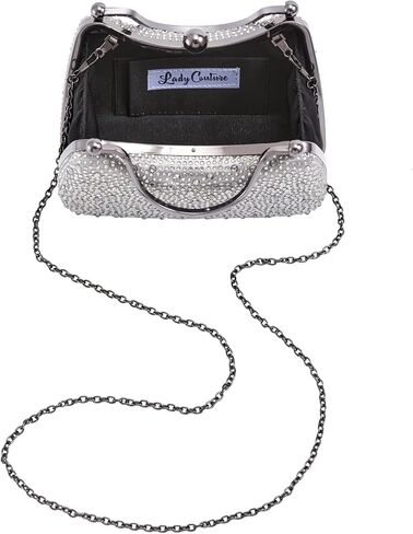 Lady Couture ARIA Double Metal Handles Dazzling Evening Bag in Saudi Arabia