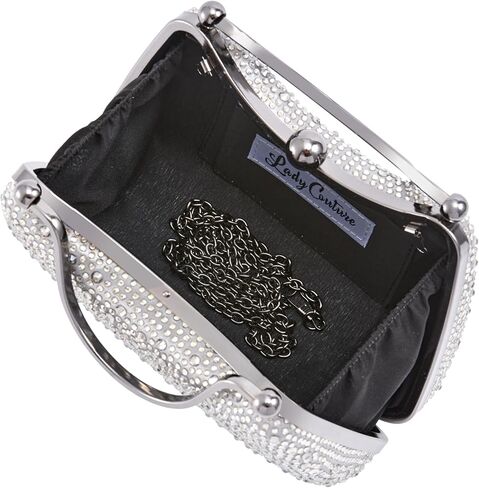 Lady Couture ARIA Double Metal Handles Dazzling Evening Bag in Saudi Arabia