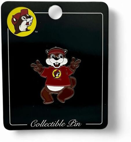 Buc-ee's Mascot Collectible Enamel Pin, Brown Beaver with Red Shirt, Official Licensed Merchandise in Kuwait