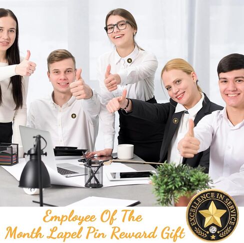30 Pcs Employee of The Month Lapel Pin, Employee Appreciation Gifts Bulk, Team Gifts for Employees Recognition Reward Gift Lapel Pins for Backpacks, Hats, and Clothes Appreciation Gift Fun Pins Bulk in Saudi Arabia