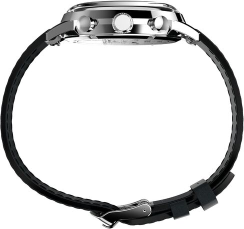 Timex Men's Peanuts Marlin Chronograph Joe Cool 40mm Watch - Black Two- Piece Black Dial Silver-Tone Case in Kuwait