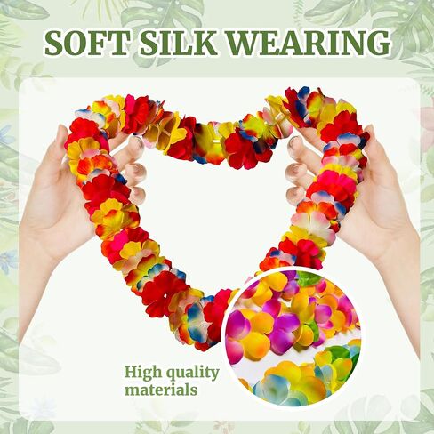 60pcs Hawaiian Leis Bulk for Luau Party, Birthday Party Hawaii Themed Decorations. in Saudi Arabia