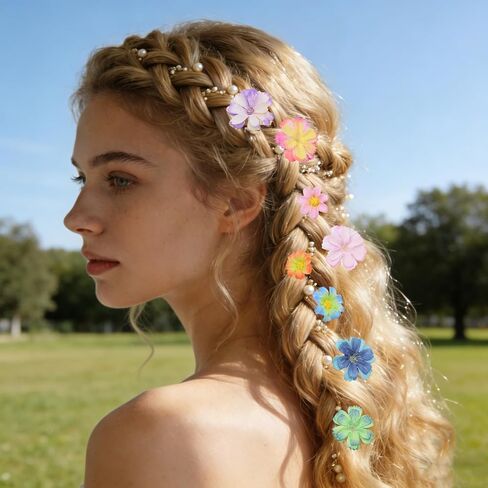 200Pcs Mini Artificial Flower Heads, Faux Silk Small Daisy Flowers Bulk, 20 Colors Fake Flowers for Crafts Garland DIY Hair Clips Dresses Decorations, Mini Blooms for Wedding Home Party, Mixed Colors in Saudi Arabia