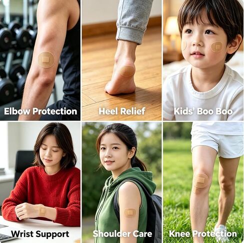 Elastic Spot Bandages,100pcs Breathable Small Round Bandage, Adhesive Flexible Fabric Circle Bandaid for Wounds Protection Care in Multiple Sizes in Saudi Arabia