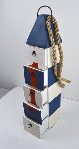 Trinket Jewelry Chest Nautical Buoy Five Drawer 24 Inch in Saudi Arabia